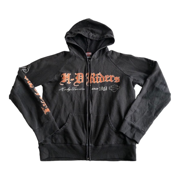 Harley-Davidson Sweaters - Harley Davidson Full Zip Hoodie Sweater